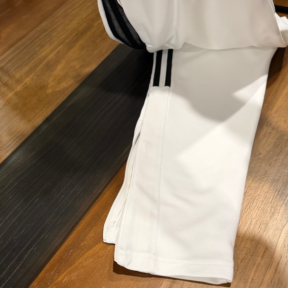 Adidas Mens Medium White and Black Tiro Track Pants - Picture 3 of 3